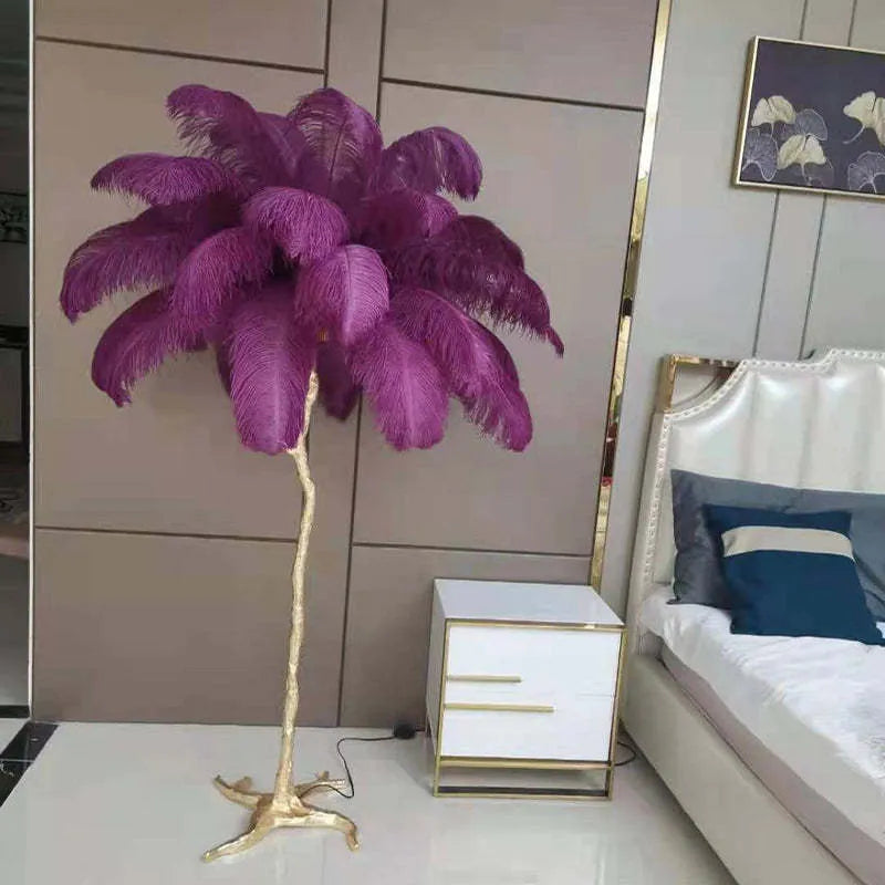 Unique Ostrich Feather Floor Lamp/Table Lamp🔥