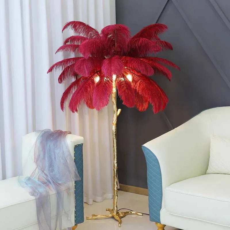 Unique Ostrich Feather Floor Lamp/Table Lamp🔥