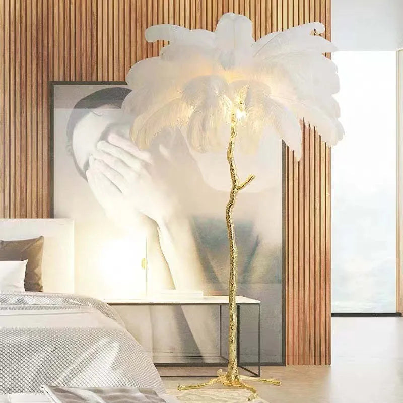 Unique Ostrich Feather Floor Lamp/Table Lamp🔥