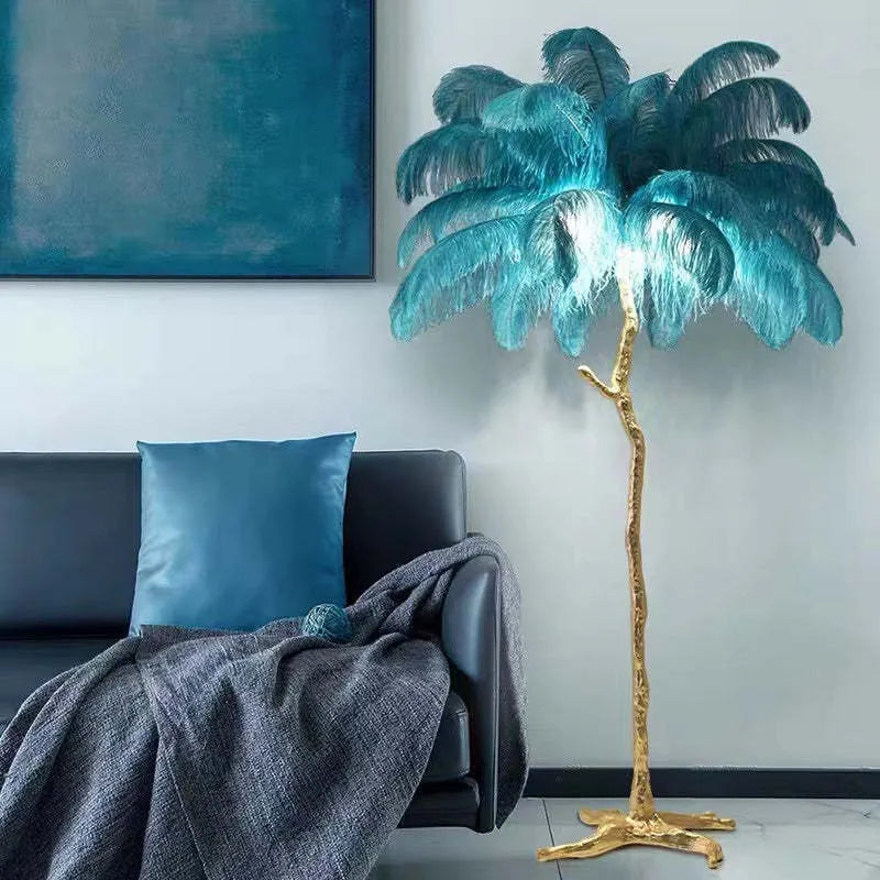 Unique Ostrich Feather Floor Lamp/Table Lamp🔥