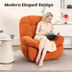Power Recliner Chair, Massage Rocker Recliner Chairs for Adults with Heated, Oversized Rocker Swivel Chairs for Living Room, Comfy Nursery Rocking Chairs with USB-C Ports and Side Pocket, White🔥