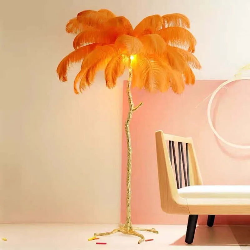 Unique Ostrich Feather Floor Lamp/Table Lamp🔥