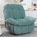 Power Recliner Chair, Massage Rocker Recliner Chairs for Adults with Heated, Oversized Rocker Swivel Chairs for Living Room, Comfy Nursery Rocking Chairs with USB-C Ports and Side Pocket, White🔥