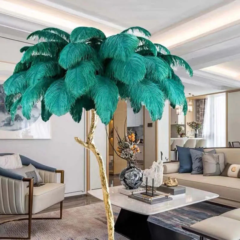 Unique Ostrich Feather Floor Lamp/Table Lamp🔥
