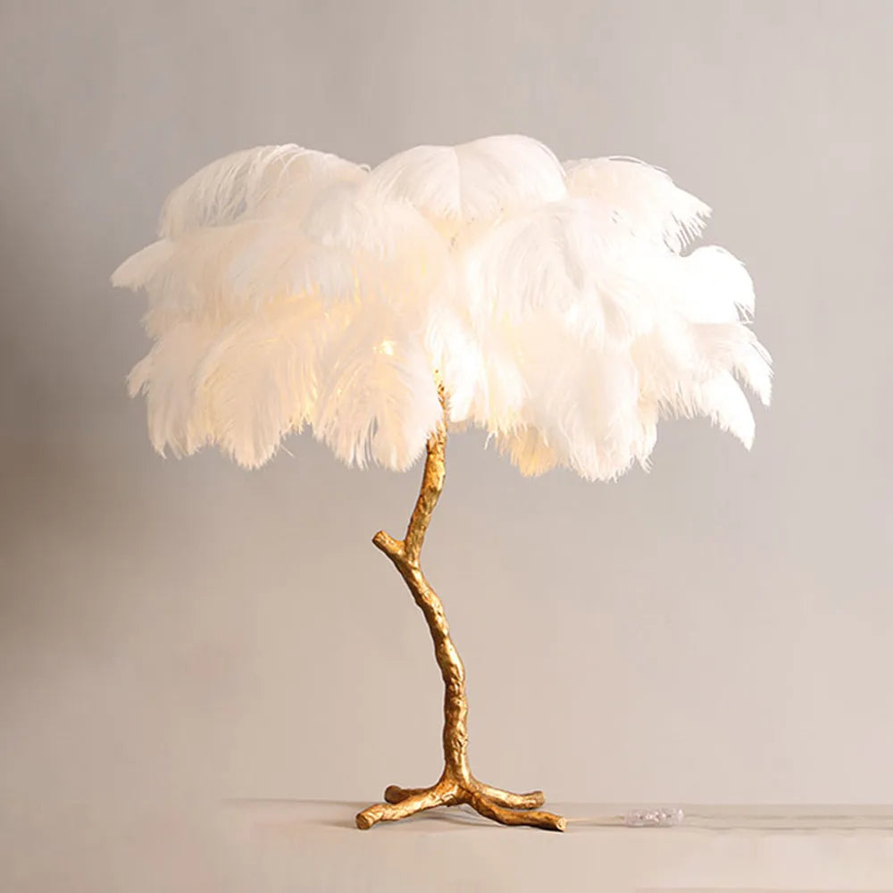 Unique Ostrich Feather Floor Lamp/Table Lamp🔥