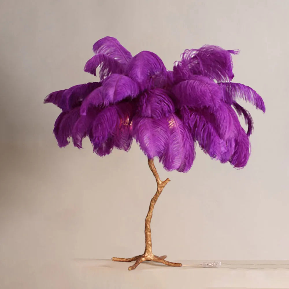 Unique Ostrich Feather Floor Lamp/Table Lamp🔥
