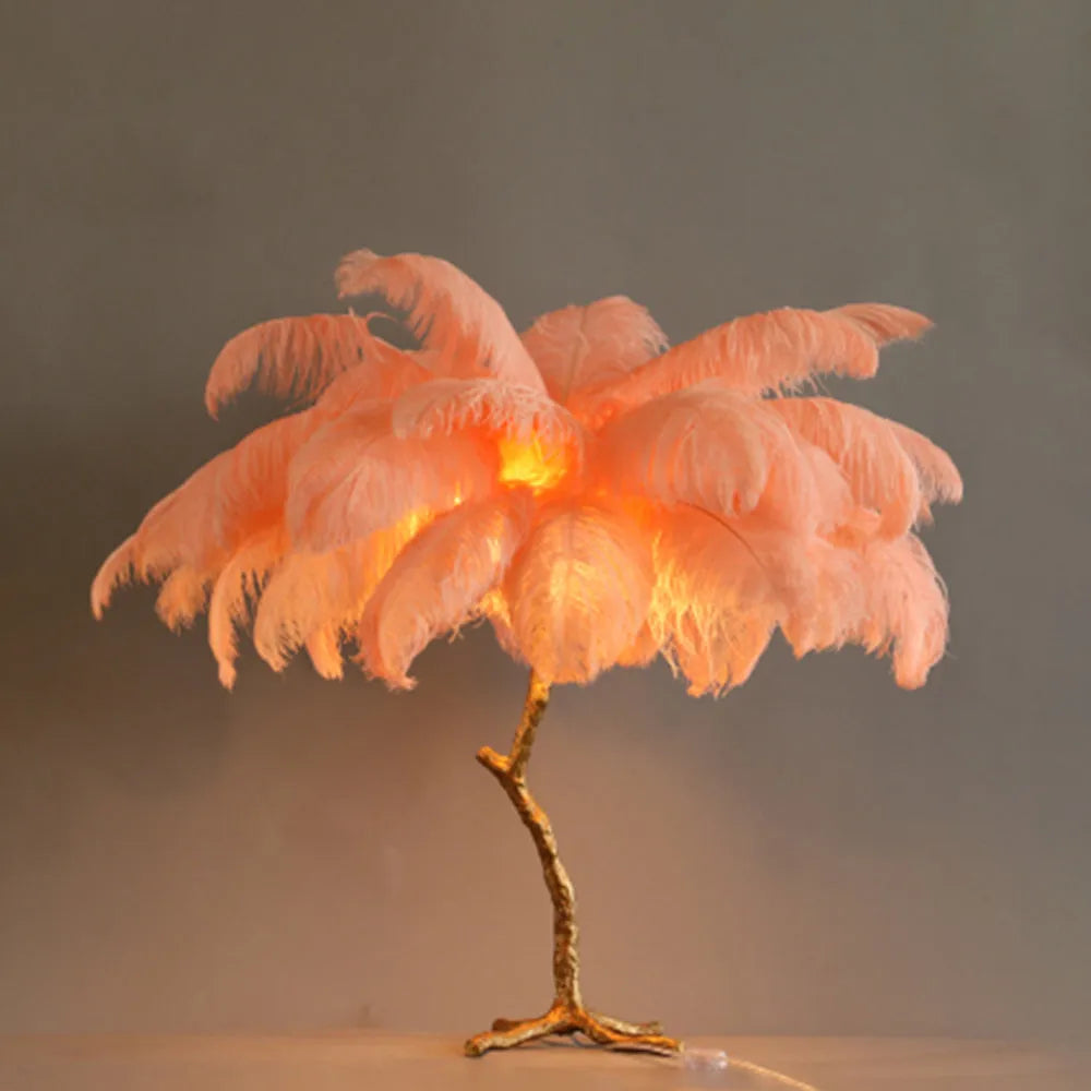 Unique Ostrich Feather Floor Lamp/Table Lamp🔥