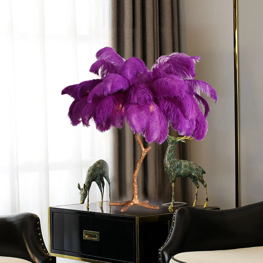 Unique Ostrich Feather Floor Lamp/Table Lamp🔥