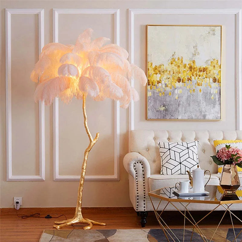 Unique Ostrich Feather Floor Lamp/Table Lamp🔥