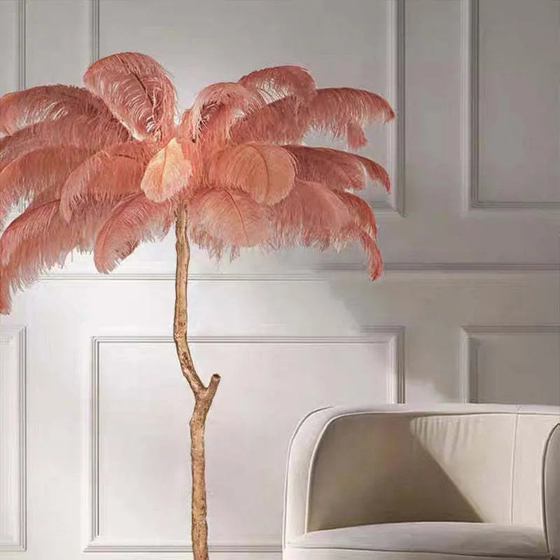 Unique Ostrich Feather Floor Lamp/Table Lamp🔥