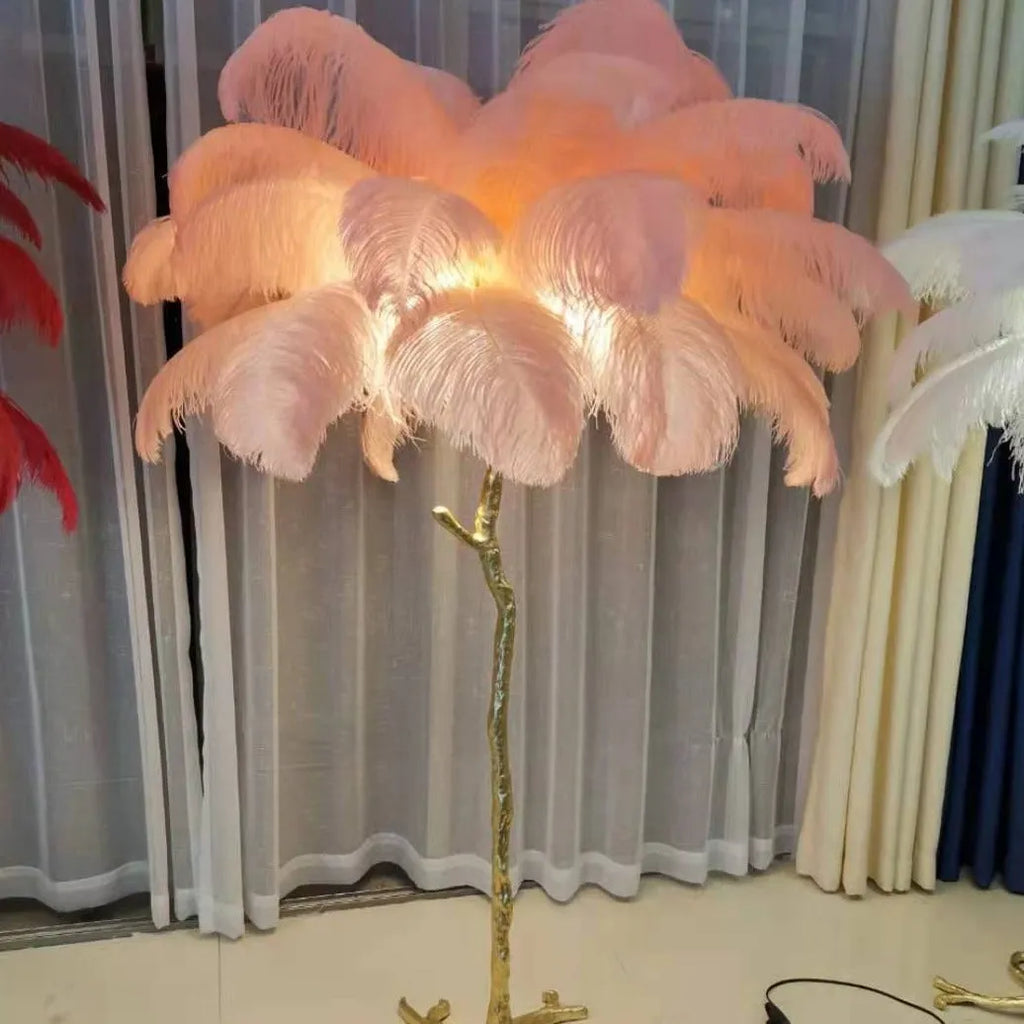 Unique Ostrich Feather Floor Lamp/Table Lamp🔥