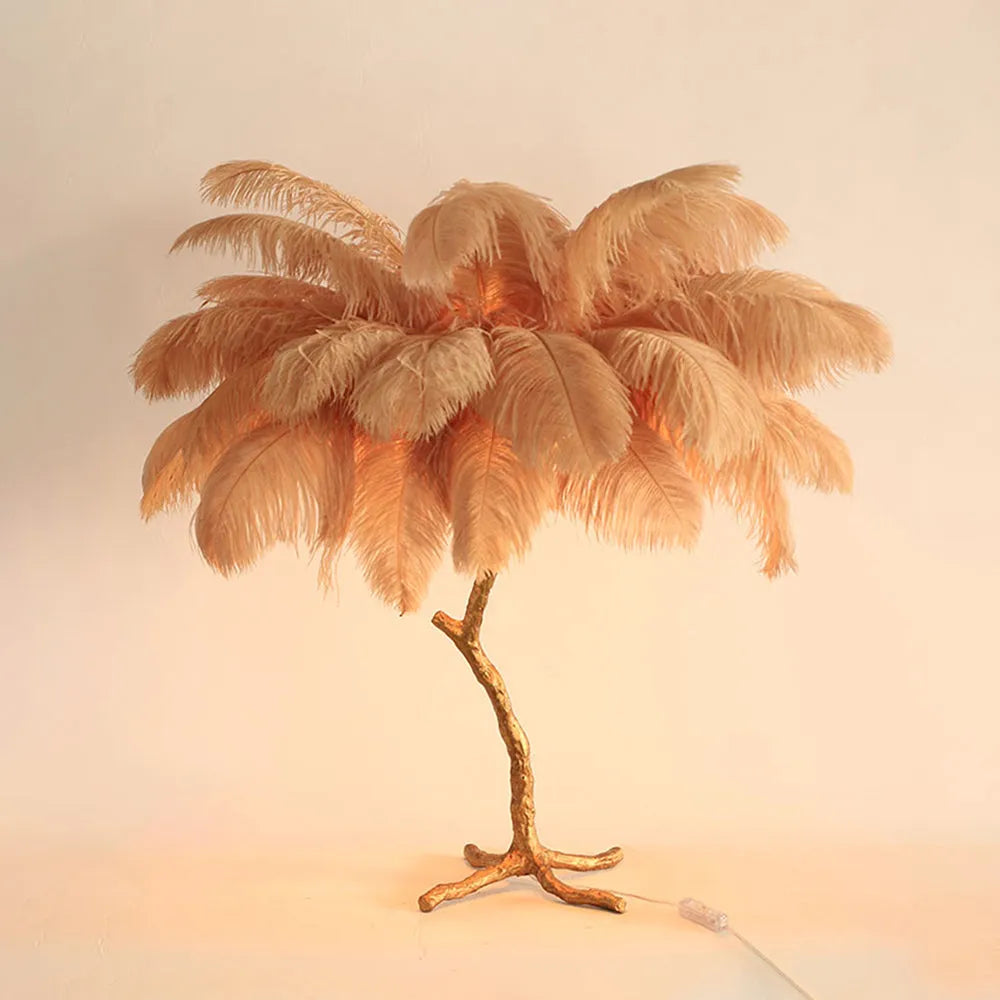 Unique Ostrich Feather Floor Lamp/Table Lamp🔥