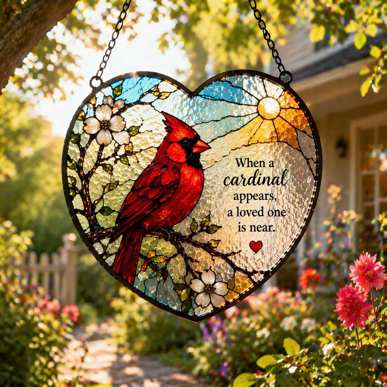 Cardinal Memorial Suncatcher🔥